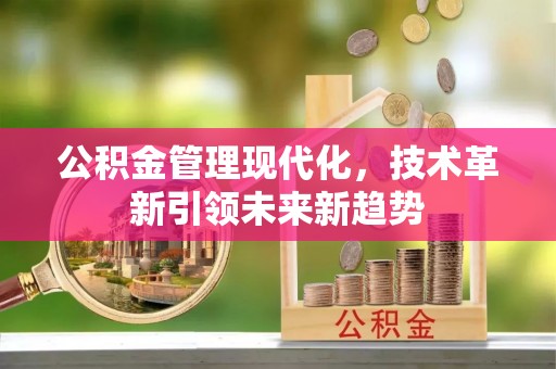 鄯善公积金管理现代化，技术革新引领未来新趋势