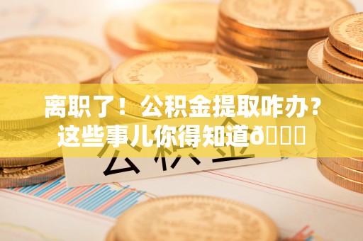 鄯善离职了！公积金提取咋办？这些事儿你得知道😎